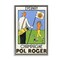 Stupell Industries Vintage Golfers Champagne Ad Floating Frame By Jean-Pierre Got